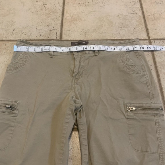 💜 Denver Hayes Mia Mid-Rise Cargo Shorts Size 12 - Khaki/Ta - Picture 4 of 8